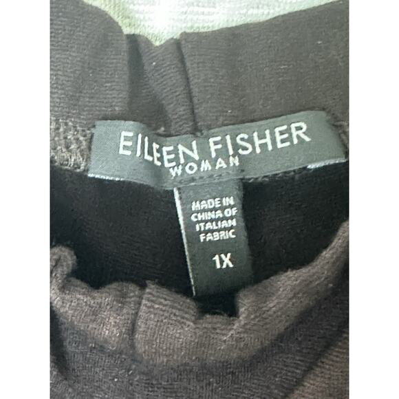 Eileen Fisher Chocolate Brown Straight Leg Pull on Pants Plus Size 1x 36x30 - Picture 2 of 7